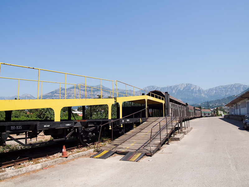 The loading station of the car carrier trains at Bar photo