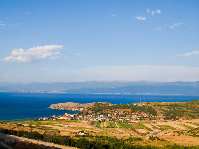 Lim village at the shore of Lake Ohrid photo