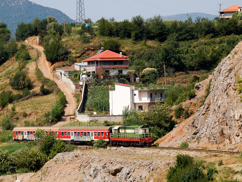 The HSH - Albanian Railways T669-1059 seen between Elbasan and Mirake photo
