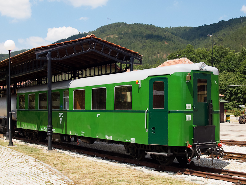 An ex-Ganz DMU rebuilt as a standard passenger carriage seen at Šargan-Vitasi station photo