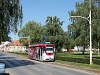 Tram wearing a full advertising livery at Eszk (Osijek)