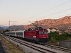 The Serbian Railways 461-021 is seen arriving at Podgorica with the Subotica-Bar night train