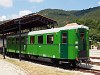 An ex-Ganz DMU rebuilt as a standard passenger carriage seen at Šargan-Vitasi station