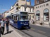 Sarajevo -tram at the bank of the Miljacka river