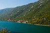 The ŽFBH 441-901 and 441-914 haul a container train loaded at Ploűe upwards in the Neretva gorge - photo taken at Drežnica