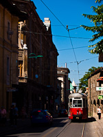 Sarajevo - a Vienna tpe E tram at Bascarsija
