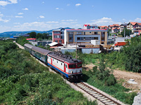 The ŽFBH 441-903 seen hauling a slow train from Maglaj between Rajlovac and Alipasin Most on the short line to the Sarajevo main station