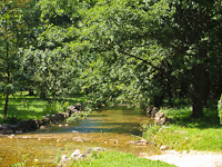 A Boszna foly forrsa, a Vrelo Bosne Park Szarajevo mellett