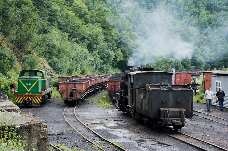 The Banovići Coal Mines in Bosnia-Herzegovina 740-113 and 83-158 seen at Oskova photo