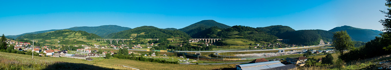 A panoramic photo of the viadukt section near Tarčin photo