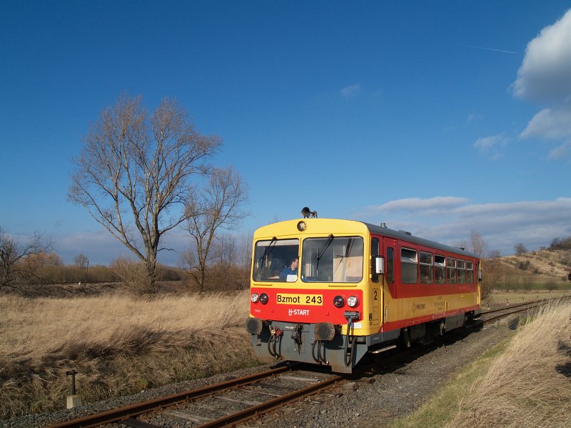 The Bzmot 243 at the entrance of Diósjenő photo