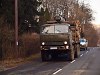 A log-carrying lorry seen near Morg