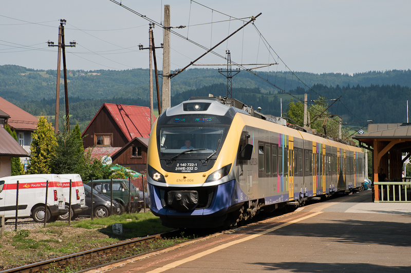 The Koleje Małopolskie EN78 004 seen at Rabka-Zdrj photo