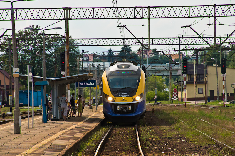 A Koleje Malopolskie (Kis-lengyelorszgi Vajdasg Vastja) EN78 004 Chabwka llomson fot