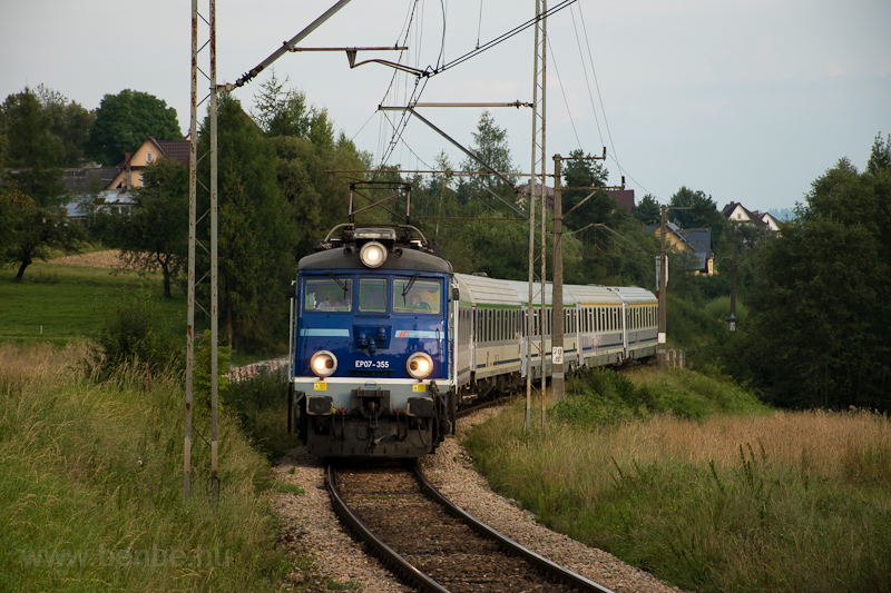 A PKP EP07 355 Skawa Srodko fotó