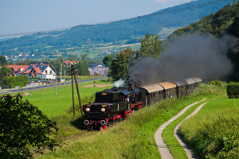 The PKP Ty42 24 seen between Mszana Dolna and Kotwka photo