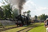 A PKP Ty42 107 Chabówka állomáson a gőzmozdony-parádén