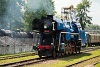 The ČSD 477 013 <q>Parrott / papoušek</q> tender steam locomotive seen at Chabwka