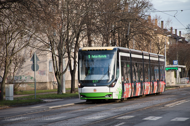 A MVK (Miskolci Vrosi Kzlekedsi) Zrt. Škoda 26T 617 Gyula utca s Kroly utca kztt fot