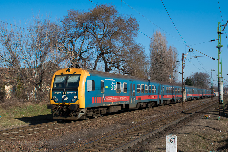 A MÁV-START 8005 446 Soroksár és Dunaharaszti között fotó