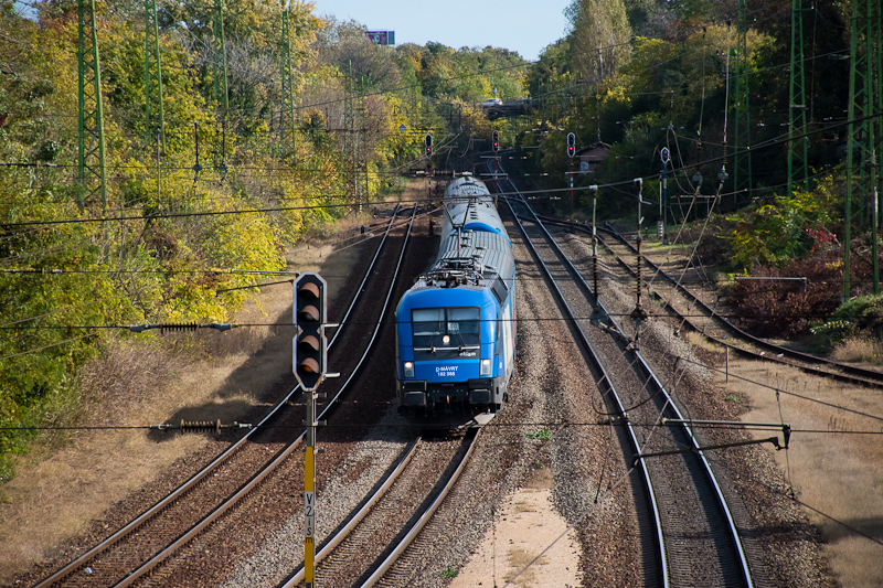 Az Akiem - MV Rail Tours 182 565 Siemens ES64U2/Taurus Pestszentlőrinc llomson fot