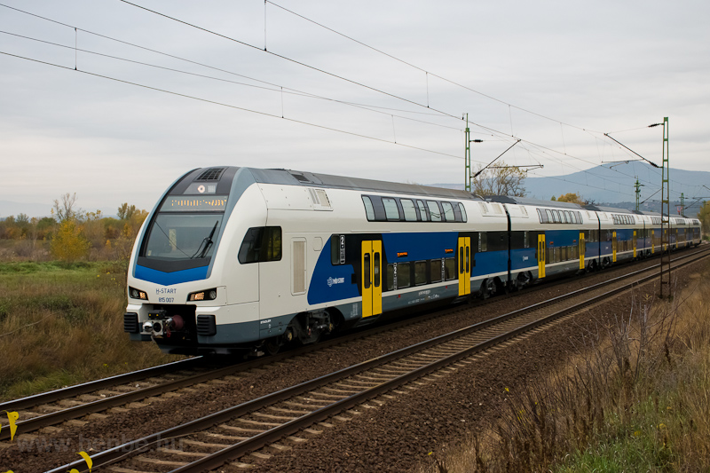 A MV-START 815 007 Stadler KISS emeletes motorvonat Vc-Alsvros s Sződ-Sződliget kztt fot