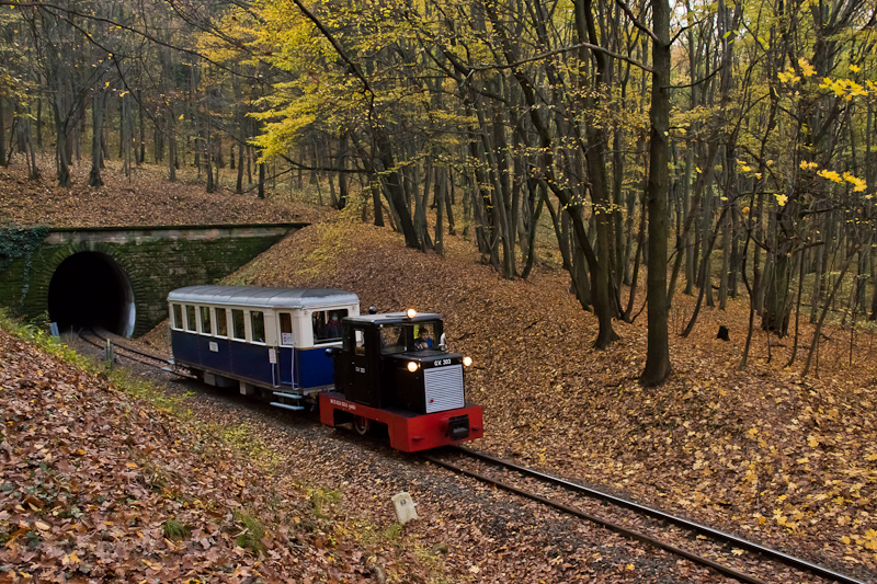 A MÁV C50 GV 303 Hűvösvölgy és Hárs-hegy között a Hárs-hegyi alagútnál fotó