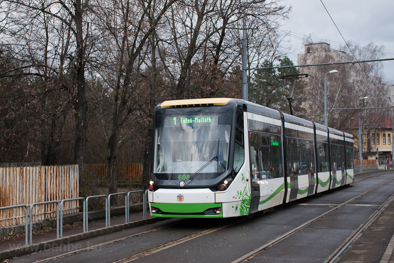 A MVK (Miskolci Vrosi Kzlekedsi) Zrt. Škoda 26T 608 Als-Majlth s Felső-Majlth kztt fot