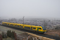 The GYSEV 435 508 seen between Balffrdő and Sopron