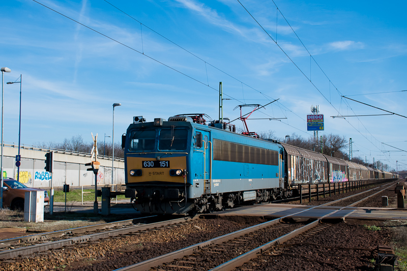 A MV-START 630 151 Szemeretelep megllhelyen tehervonattal fot