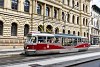 The Prague Tatra T3R.PLF 8267 seen at Narodn Divadlo