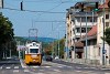 A BKV 3430 pályaszámú MUV (módosított UV) motorkocsija szólóban a Bécsi úton, R19 (retró-19) villamosként