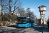 A BKV PKD-003 rendszámú Ikarus (igaziból Modulo, igaziból ARC) autóbusza a normafai víztoronynál 212-es buszként