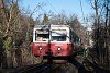 The BKV 64 rack-and-pinion railway dirving trailer seen between Művsz t and Szchenyi-hegy