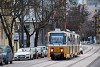 The BKK Tatra T5C5 student tram 7680 seen between Zsigmond tér and Kolosy tér