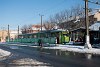 The CTP Arad (Arad Public Tansport Authority) DÜWAG 1862 (AR 00102) seen at Arad-Gyorok interurban tramway seen at Ghioroc terminus