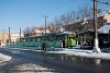 The CTP Arad (Arad Public Tansport Authority) DWAG 1862 (AR 00102) seen at Arad-Gyorok interurban tramway seen at Ghioroc terminus