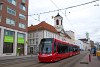 The Škoda 29T tram number 7411 seen at Bratislava