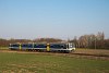 A MÁV-START 416 029 pályaszámú Metrovagonmas iker-motorkocsija Kecskemét és Alsóúrrét között
