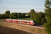 A MÁV-START 415 047 piros FLIRT Érd állomáson