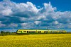 A GYSEV 435 510 pályaszámú Stadler FLIRT3 motorvonata Csorna és Farád között