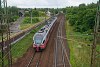 A MÁV-START 415 015 piros FLIRT Rákoshegy és Rákos között