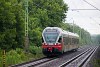 A MÁV-START 415 039 pályaszámú piros FLIRT Mende és Gyömrő között