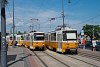 A BKV ČKD Tatra T5C5 4070 + 4225 villamosok Szent Gellért téren, az 56-os villamos vonalán