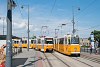 A BKV ČKD Tatra T5C5 4297 és a Ganz CsMG2 1441 villamosok Szent Gellért téren