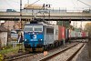 A ČD Cargo 363 515-8 Újpalota és Rákospalota-Újpest között a Körvasútról Szlovákia felé tartó konténerszállító tehervonattal