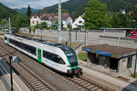 Az StB - Steiermarkbahn 4062 003-0 pályaszámú Stadler GTW Stübing megállóhelyen
