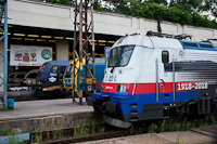 The ČD 380 011-7 seen at Budapest-Nyugati
