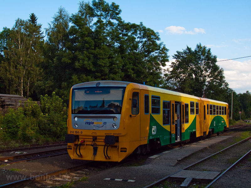 A ČD 914 164-9 Josefův Důl állomáson fotó