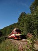 The ČD 854 035-3 seen between Mlad Bloselav-Debř and Bakov nad Jizerou